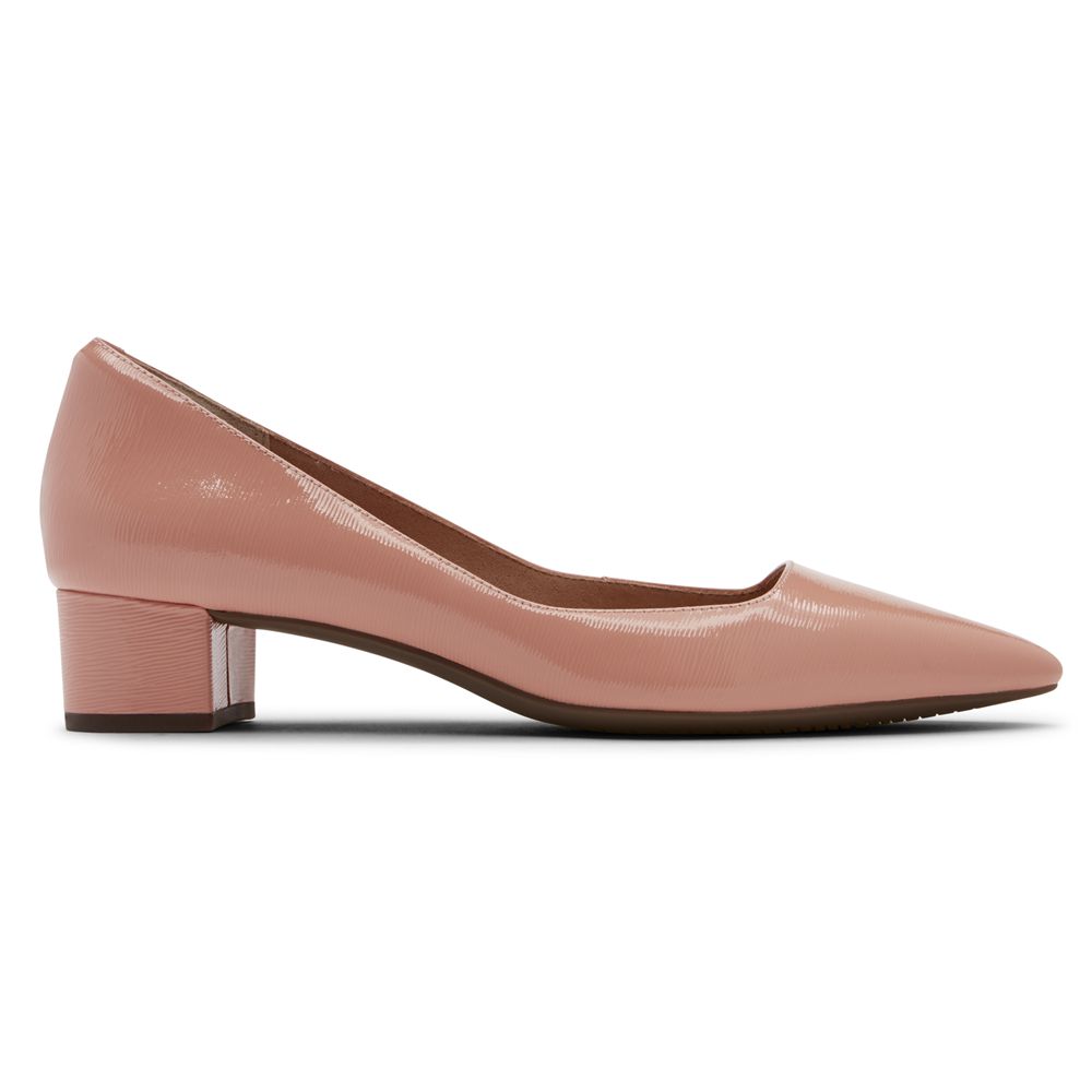 Rockport Canada Total Motion Gracie Heel - Womens Pumps Pink (QAU875630)